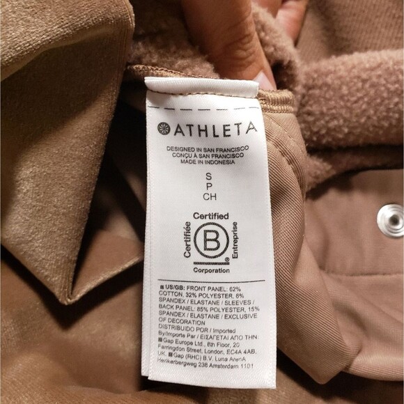 Athleta Clean Girl Balletcore RetroPlush Velvet Crew Neck Pullover Sweatshirt - Picture 10 of 11